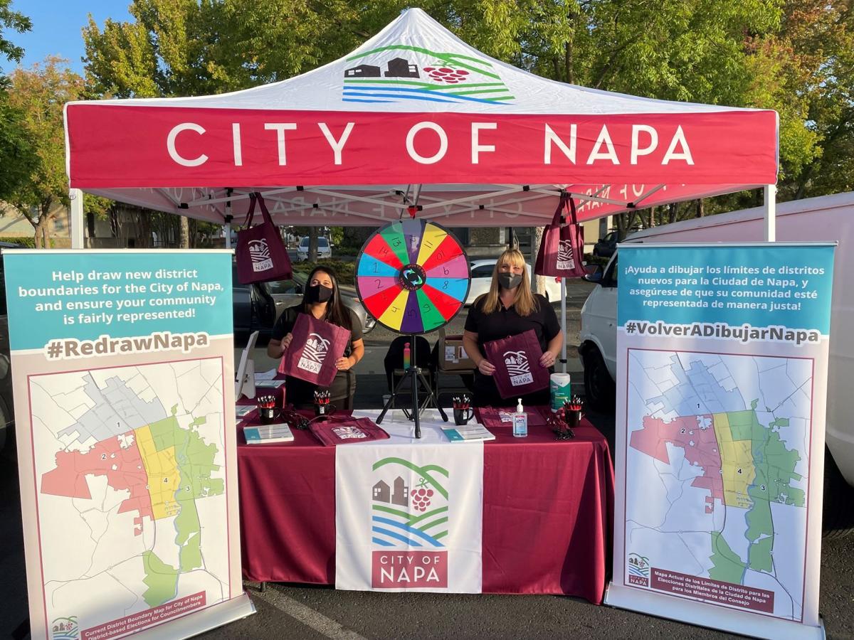 City of Napa redistricting booth