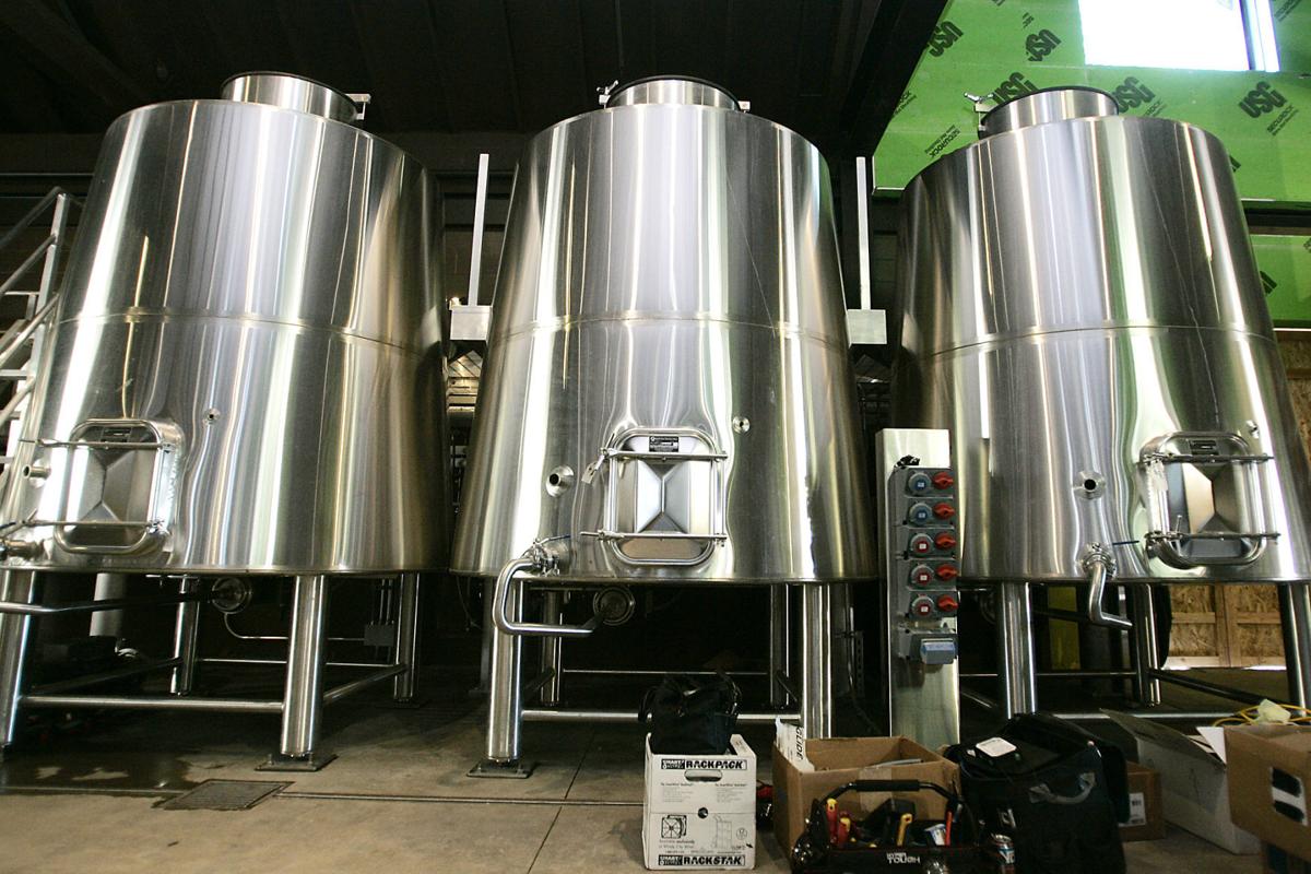Winery fermentation tanks