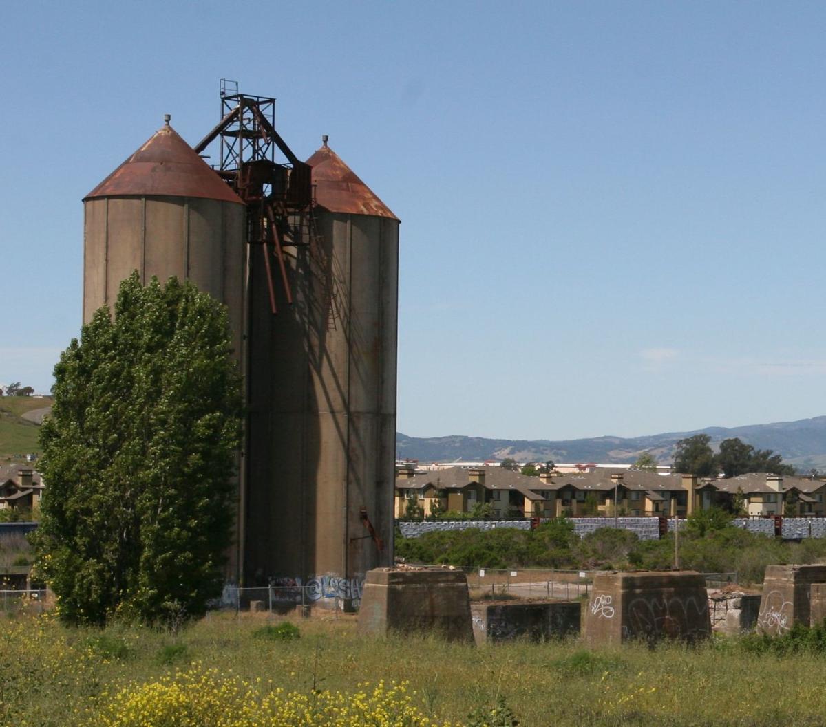 Cement factory silos Watson Ranch development