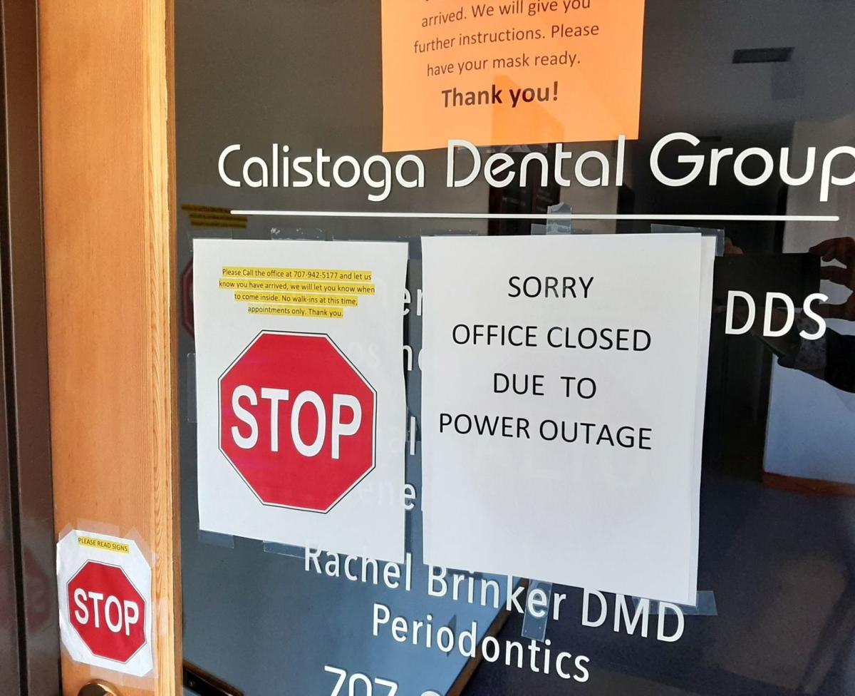 Calistoga power outage