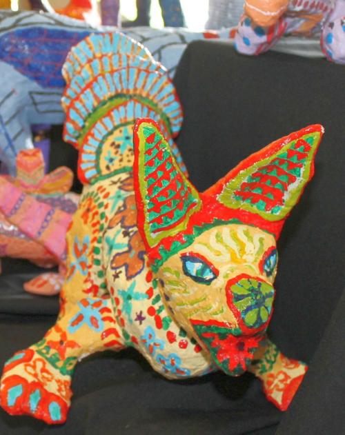 Paper mache' animals at Dia de los Muertos