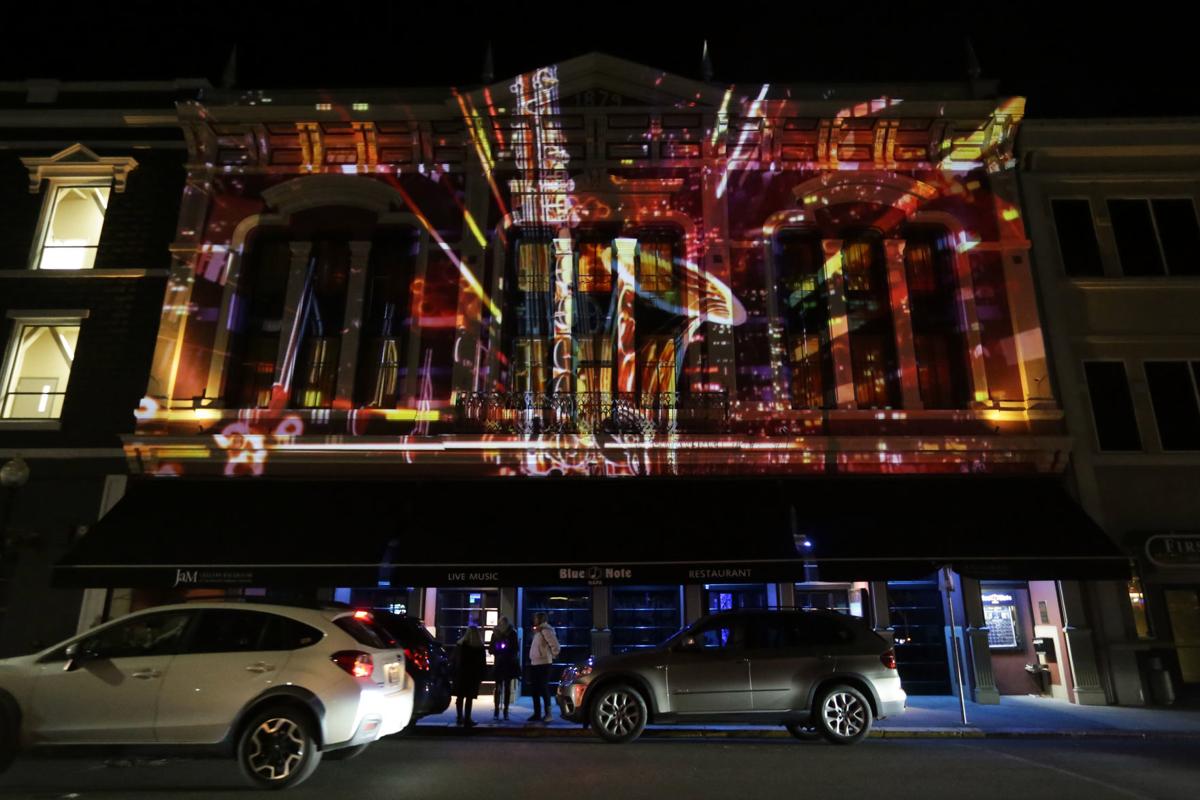 Lasers Projectors And Imagination Dress Up Downtown Napa During
