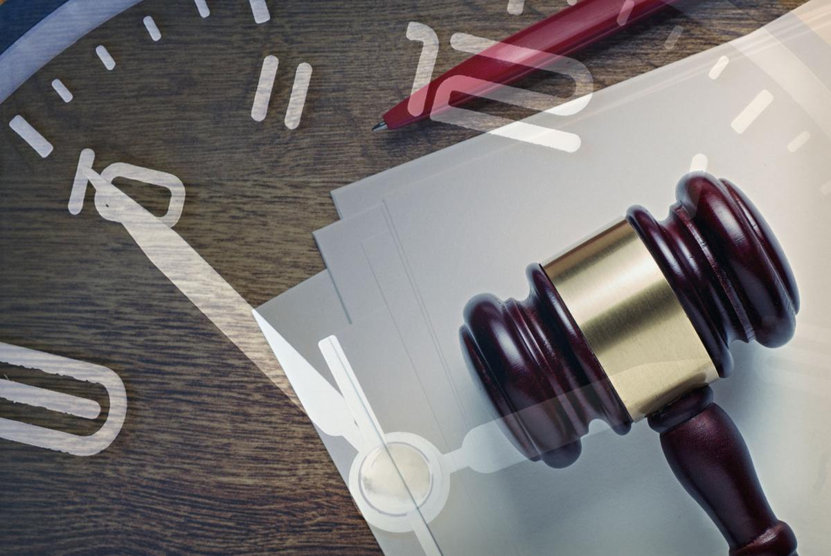 clock and gavel