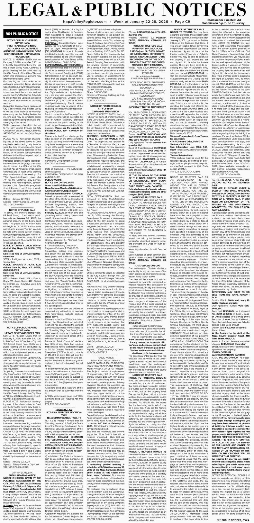 Page C09 | Napa Valley Register E-edition | napavalleyregister.com