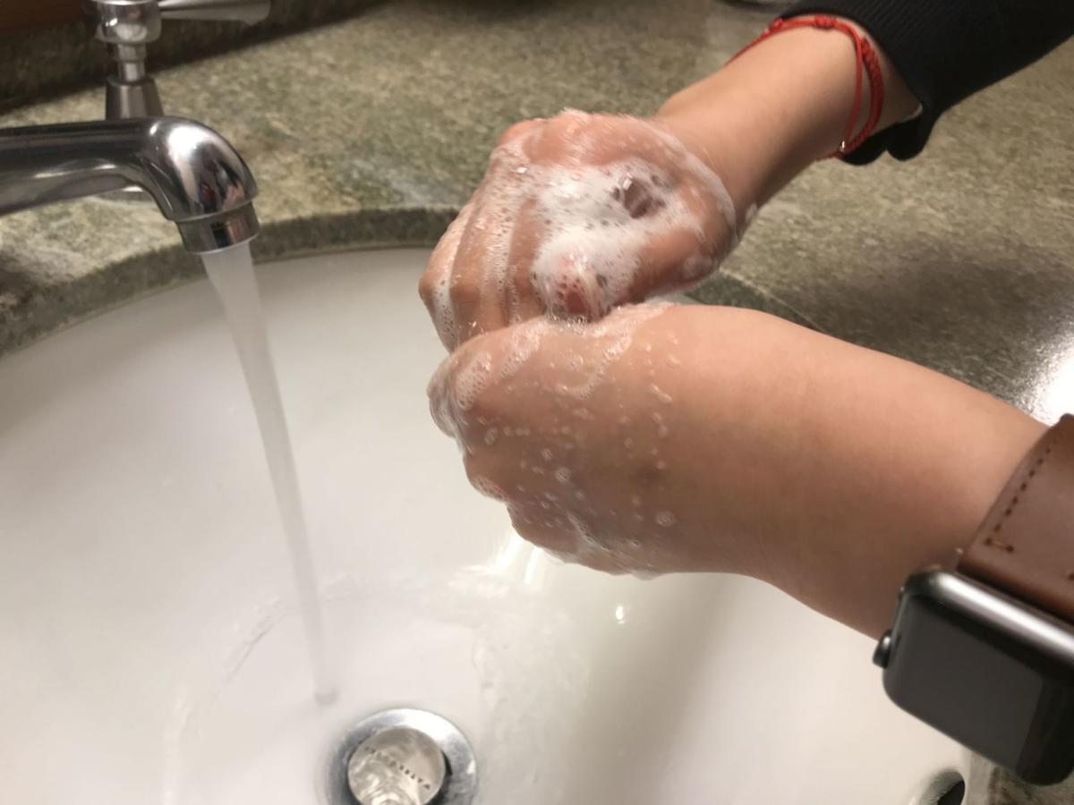 Washing your hands