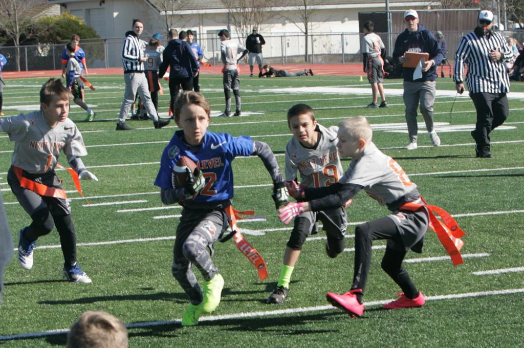Youth Flag Football Players Start Young In Non Tackle League