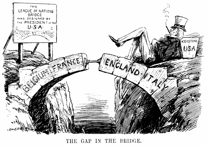 President Wilson's beloved League of Nations fails in the Senate
