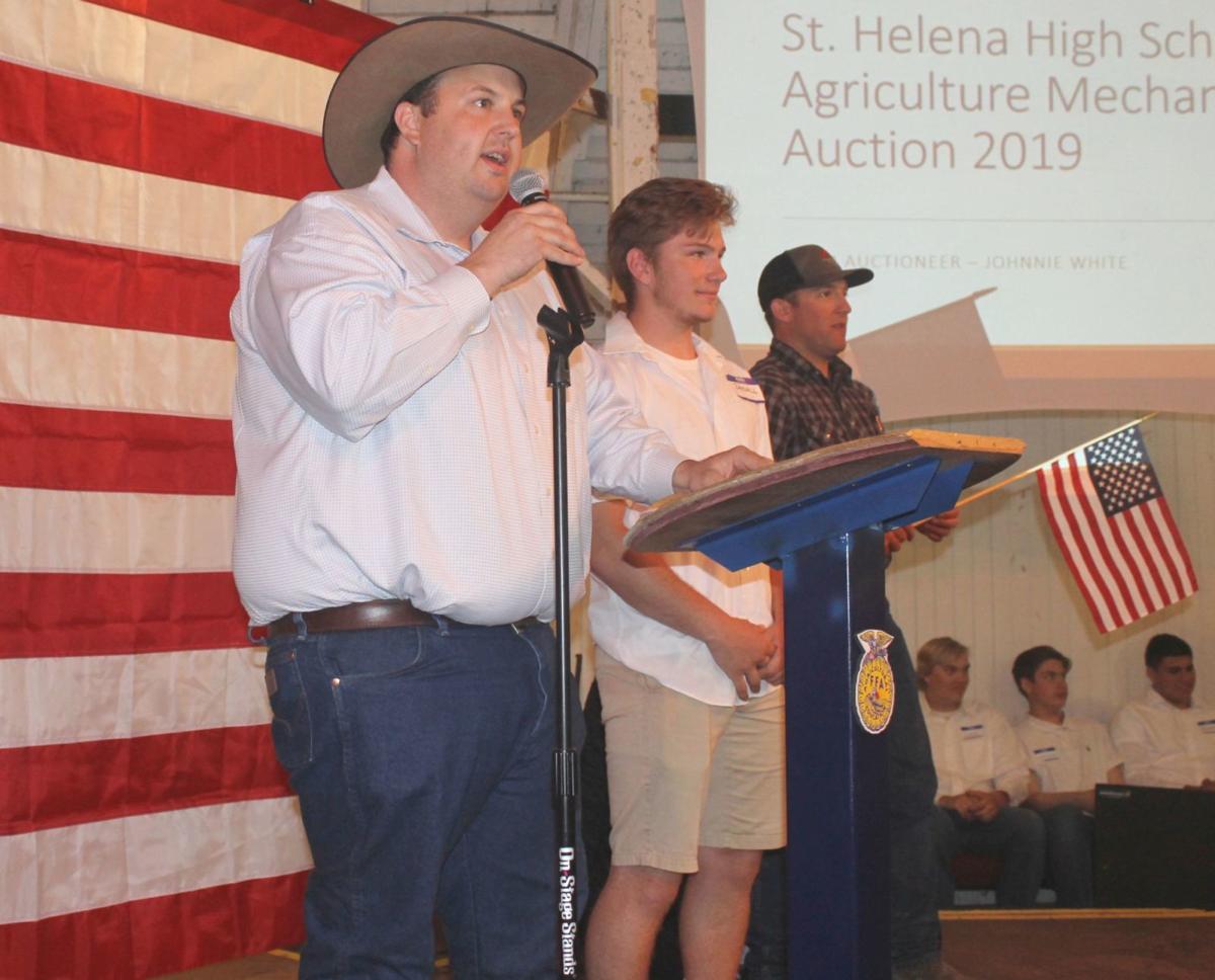 Auctioneer Johnnie White