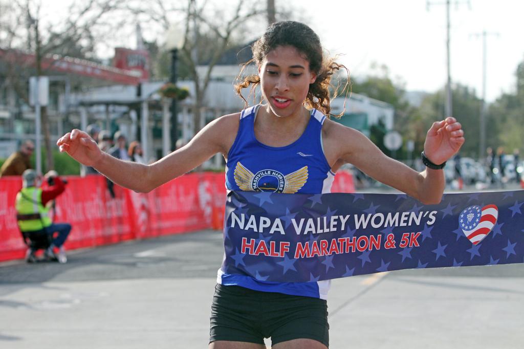Thousands Of Runners Hit The Road For Debut Of Napa Valley S Women First Race Local News Napavalleyregister Com Both the half marathon and 5k road race will run through the majestic beauty that is the napa wine country. debut of napa valley s women first race