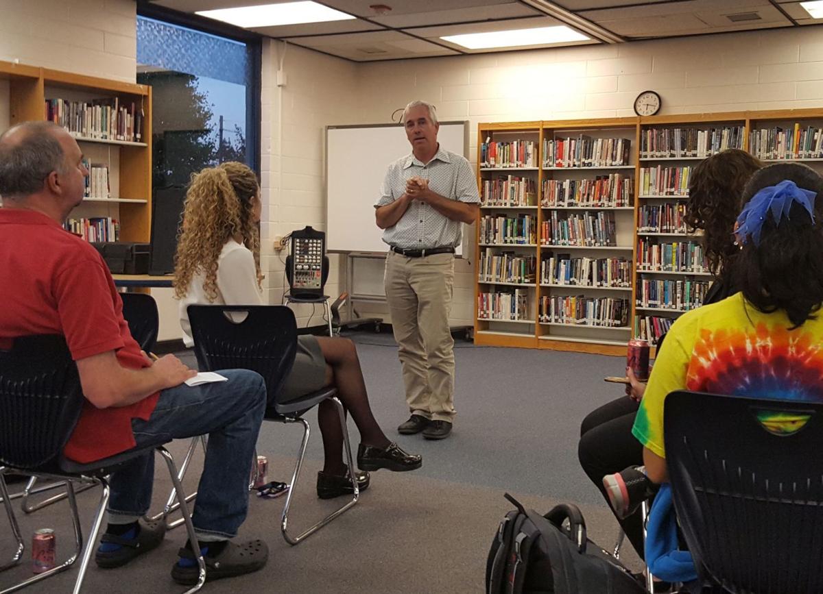 Frank Silva Napa High principal transition meeting