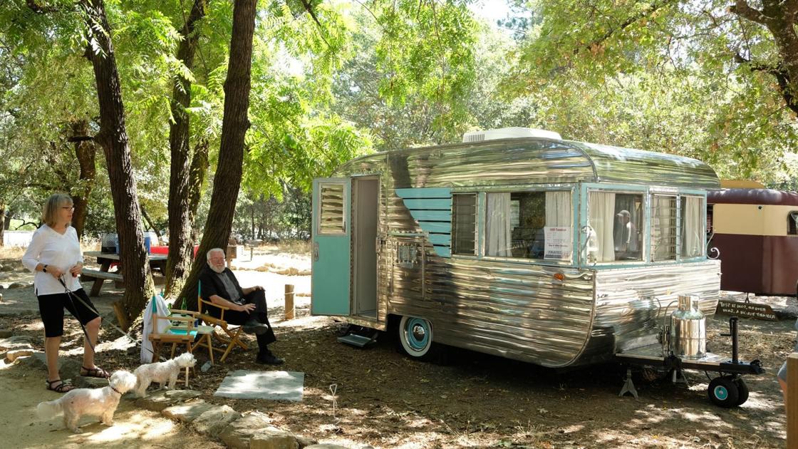 Nostalgia abounds at Landmarks Vintage Trailer Hitch up