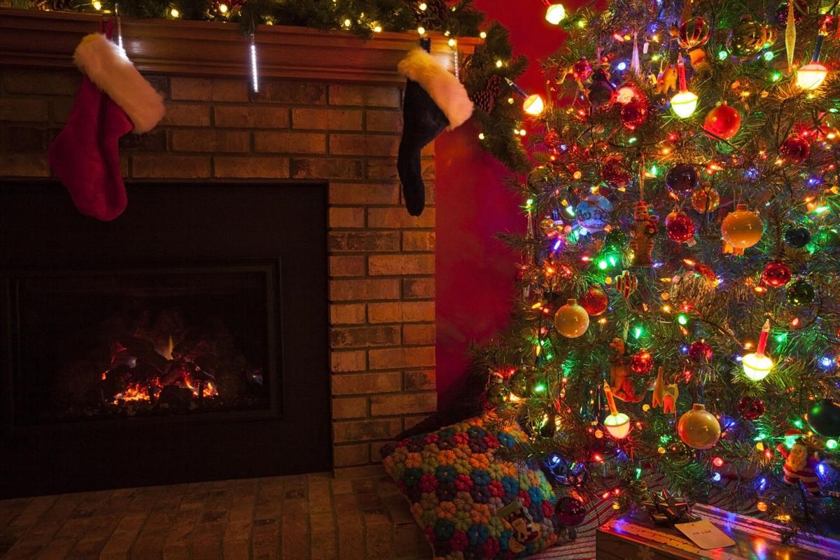 The fireplace and Christmas ideas