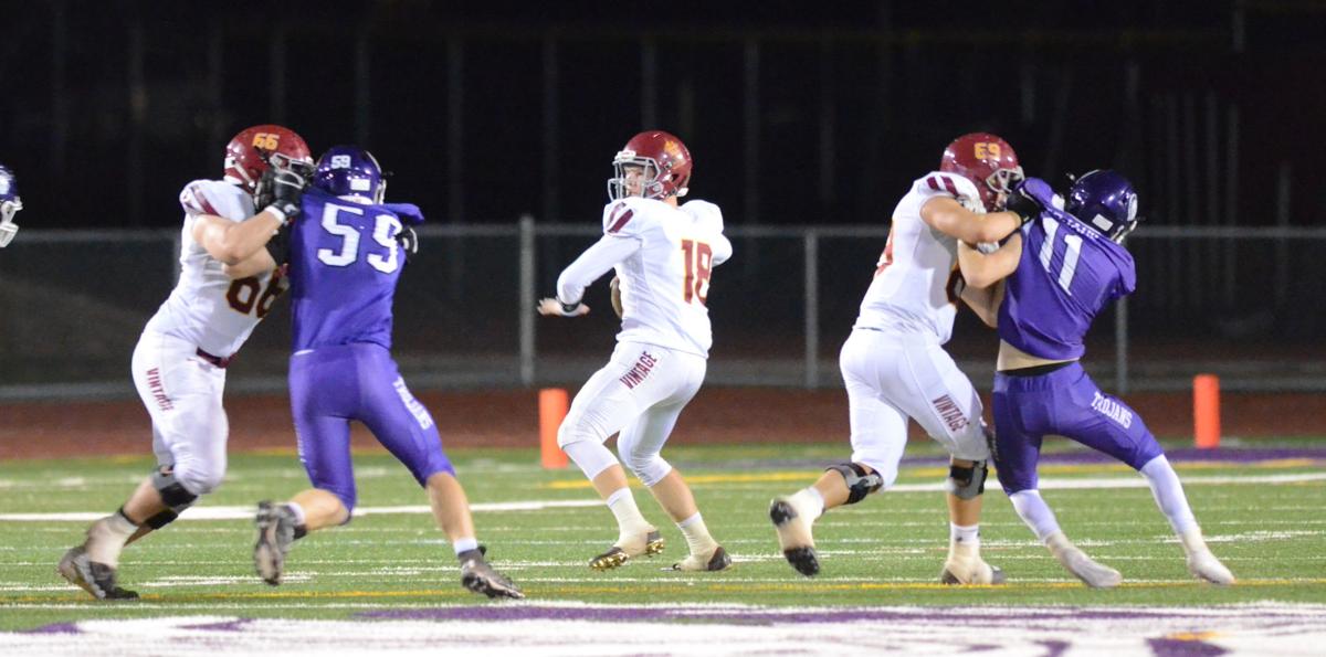 Prep Football Vintage spreads ball around in 407 rout at Petaluma