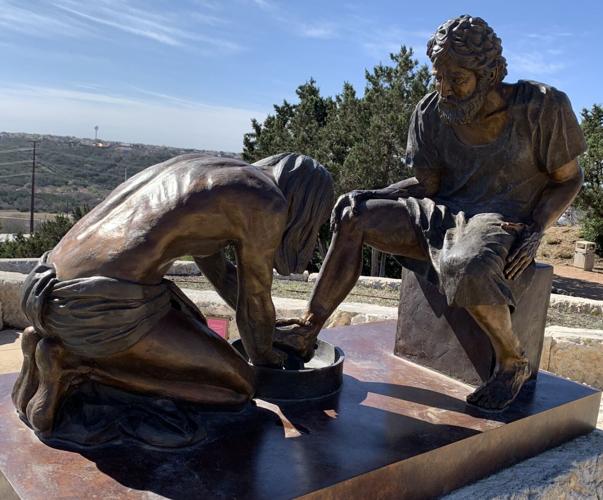 Christ washing feet