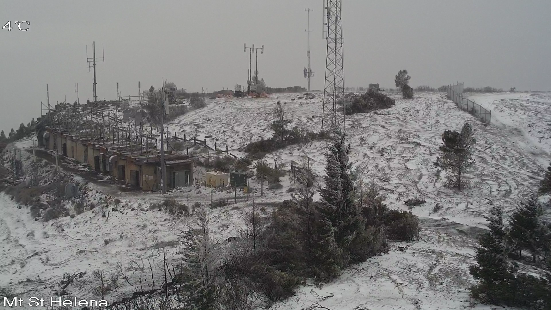 Snow Falls On Mount St Helena Local News Napavalleyregister Com