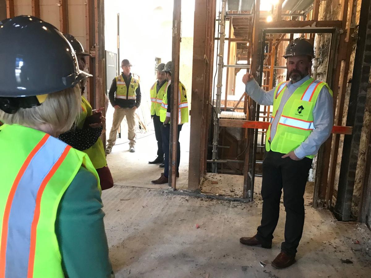 Todd Zapolski of Zapolski Real Estate inside the Gordon Building