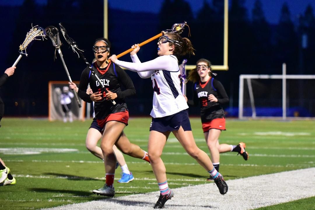 Mounties' Giordano hits girls lacrosse milestone