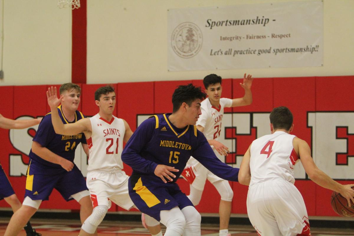 St Helena Boys Basketball Saints Can T Keep Up With Potent