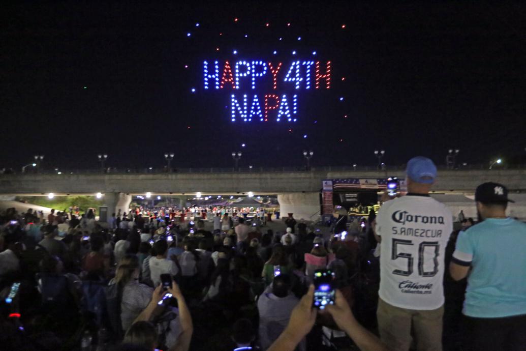 Photos Napa debuts Fourth of July drone show News