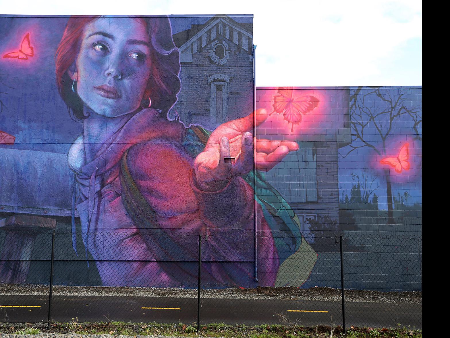 Haunting 152 Foot Long Mural Now Hovers Over Napa Valley Vine