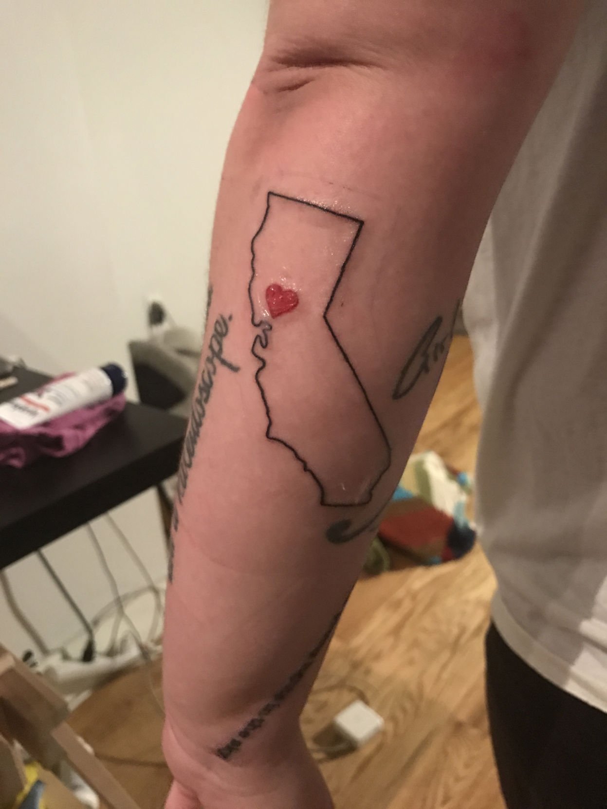 Man Showing His Arm Tattoos  Free Stock Photo