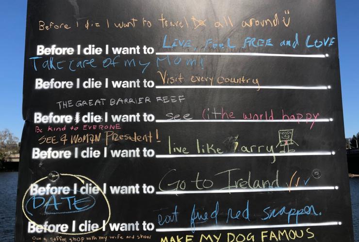 Before I Die project in Napa