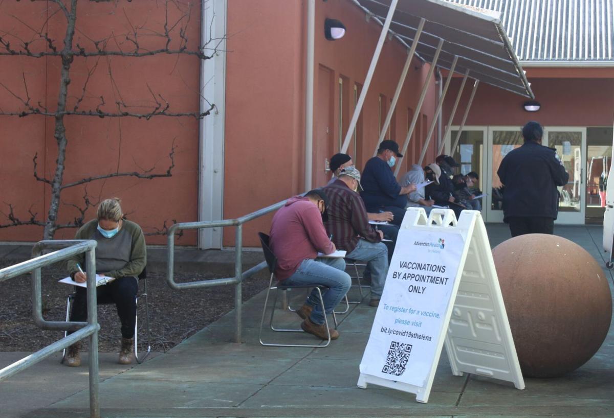 COVID-19 vaccination at Napa Valley College Upper Valley Campus (copy)