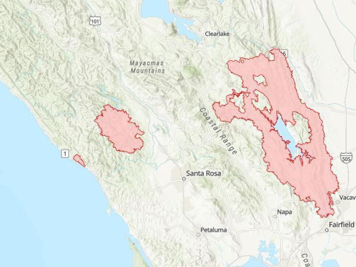 Update Cal Fire Releases Interactive Map Of Napa Destruction Local News Napavalleyregister Com California Fires Nov 2022 Map