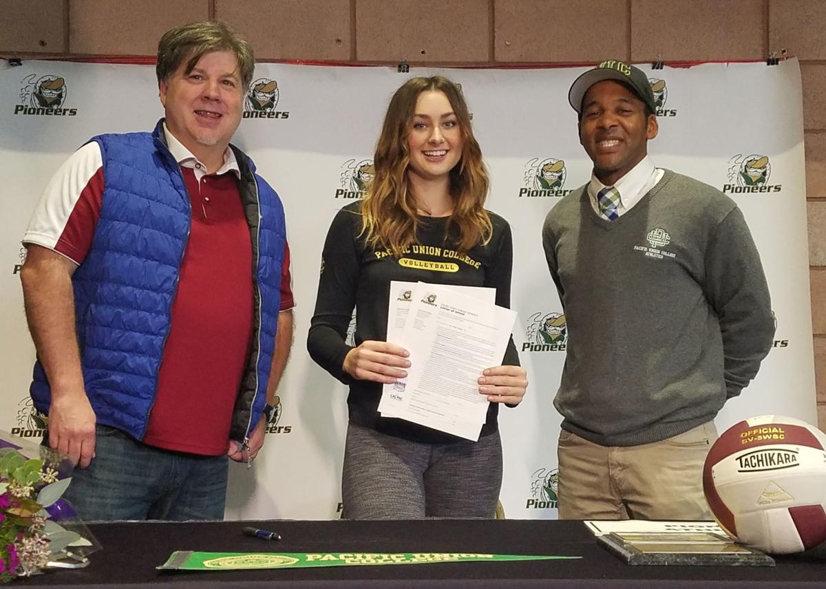 Volleyball Napa Christian S Hearn Signs With Pacific Union