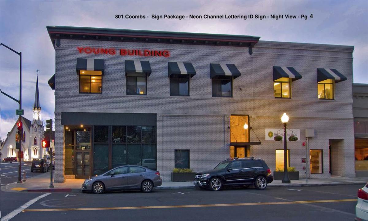 Napa’s Young Building cleared to receive prominent sign