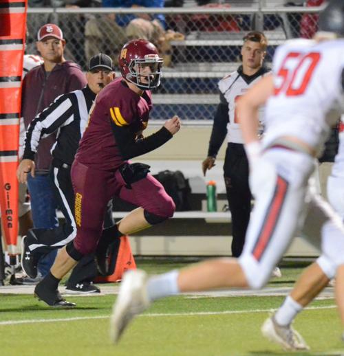 Vintage football vs. Redwood