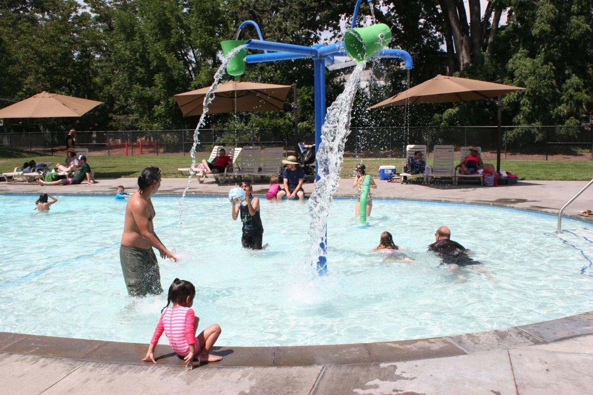 Beating the heat at the Calistoga pool Calistoga and Napa Valley