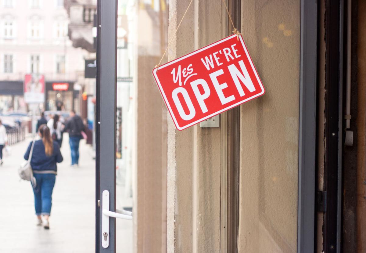 Open for business stock art