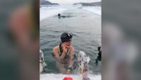 Russian woman who swam under Siberia's ice may have broken the world record