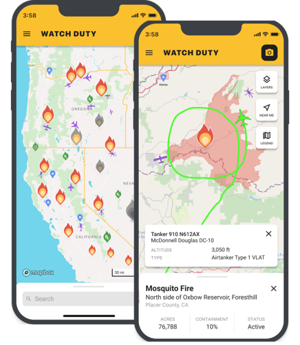Watch Duty adds power outage data to wildfire alert app | News ...