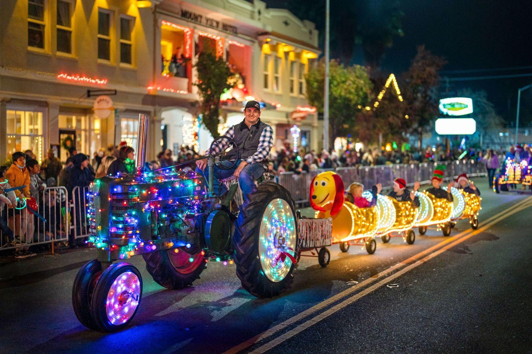 Photos Calistoga's 2021 Lighted Tractor Parade