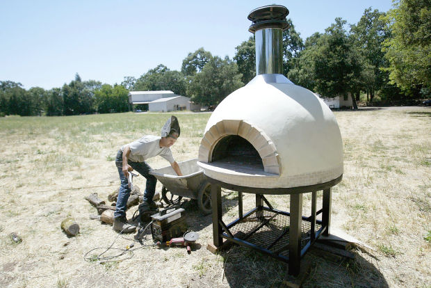 Napa father and son team up to make handmade brick pizza ovens ...