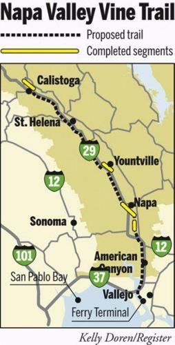 Napa Bike Trail Map Is The Vine Trail Compatible With Growing Grapes? | Local News |  Napavalleyregister.com