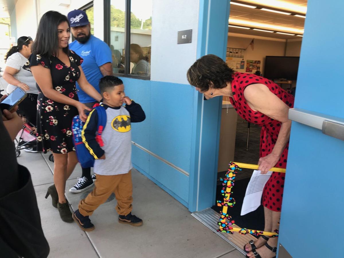 First day at Snow Elementary School, August 2019