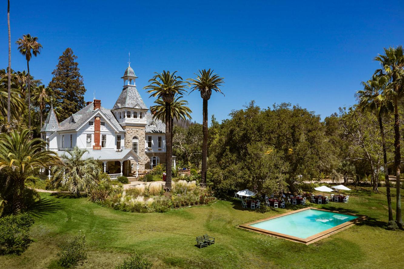 Photos Spring Mountain Vineyard, the Glass fire and "Falcon Crest"