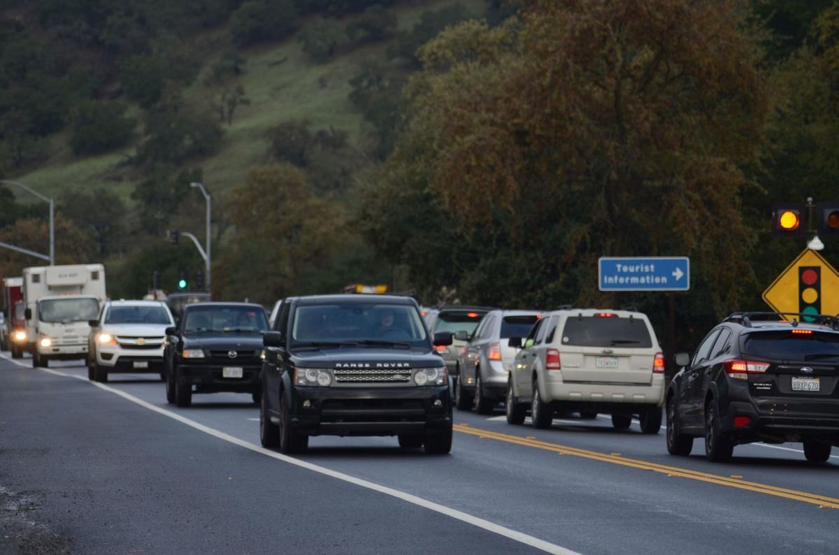 Traffic in Yountville