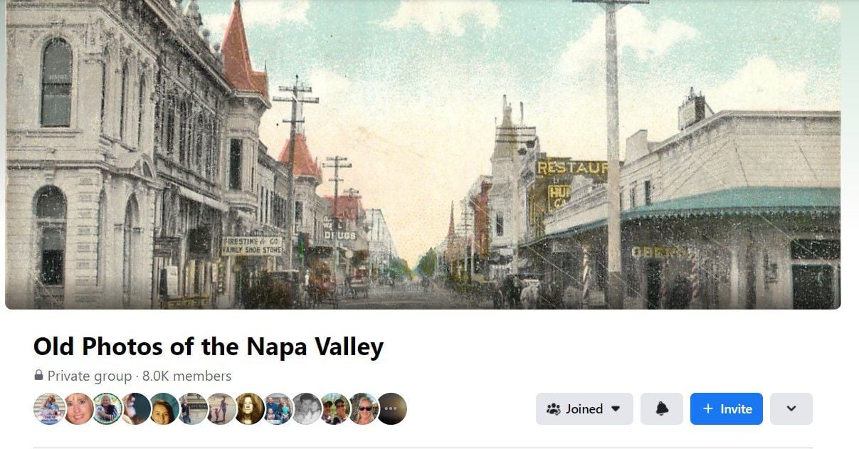 Old Photos of the Napa Valley: Napa-centered Facebook page offers