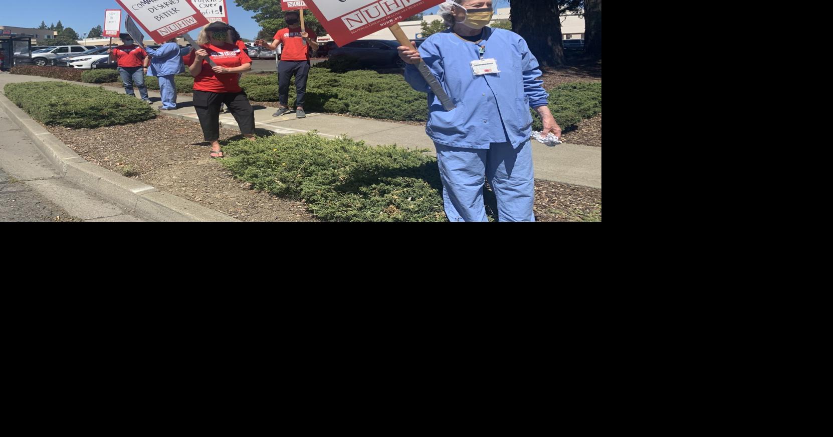 Napa hospital workers protest layoffs; hospital says COVID caused cuts ...