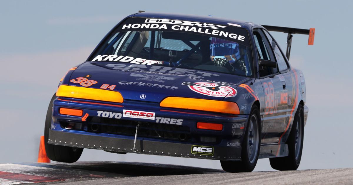 Krider wins first race of season and breaks track record