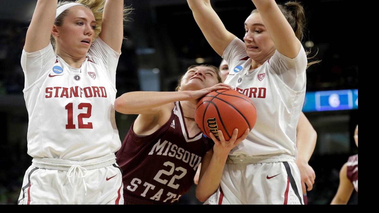 Women S College Basketball Stanford Outlasts Missouri State 55 46