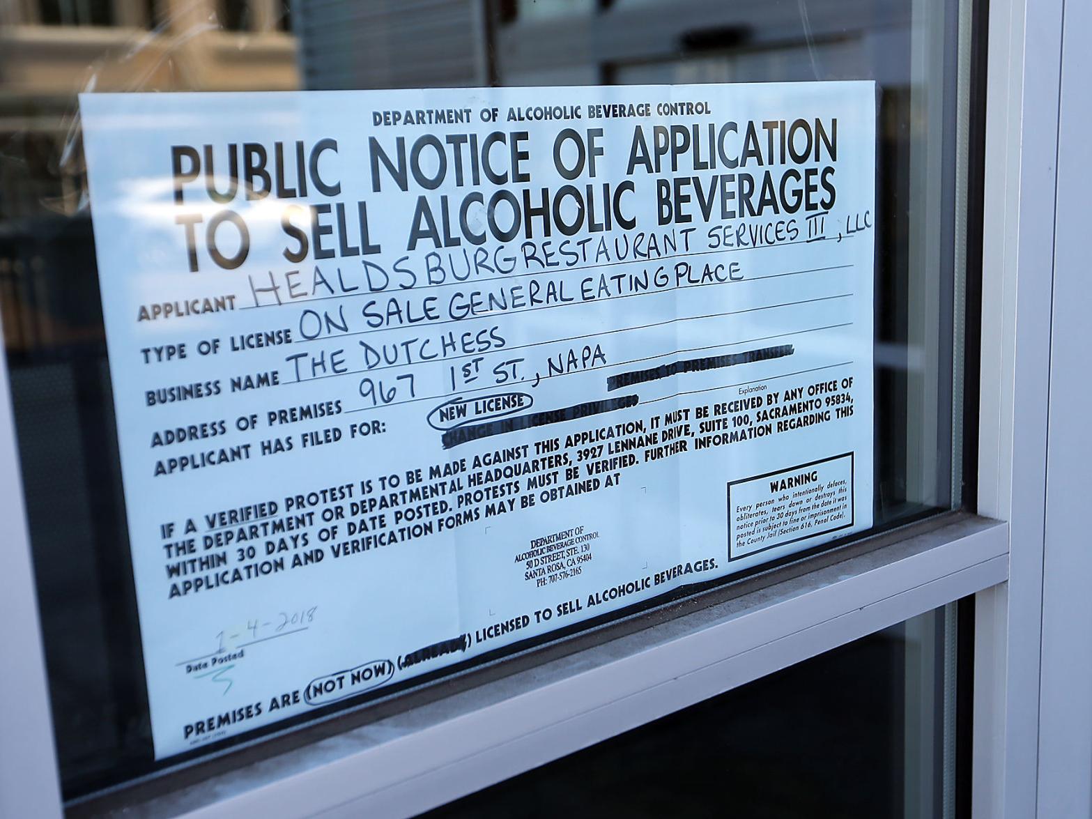 Alcohol Beverage Control Creates 5 More Liquor Licenses For Napa County Local News Napavalleyregister Com