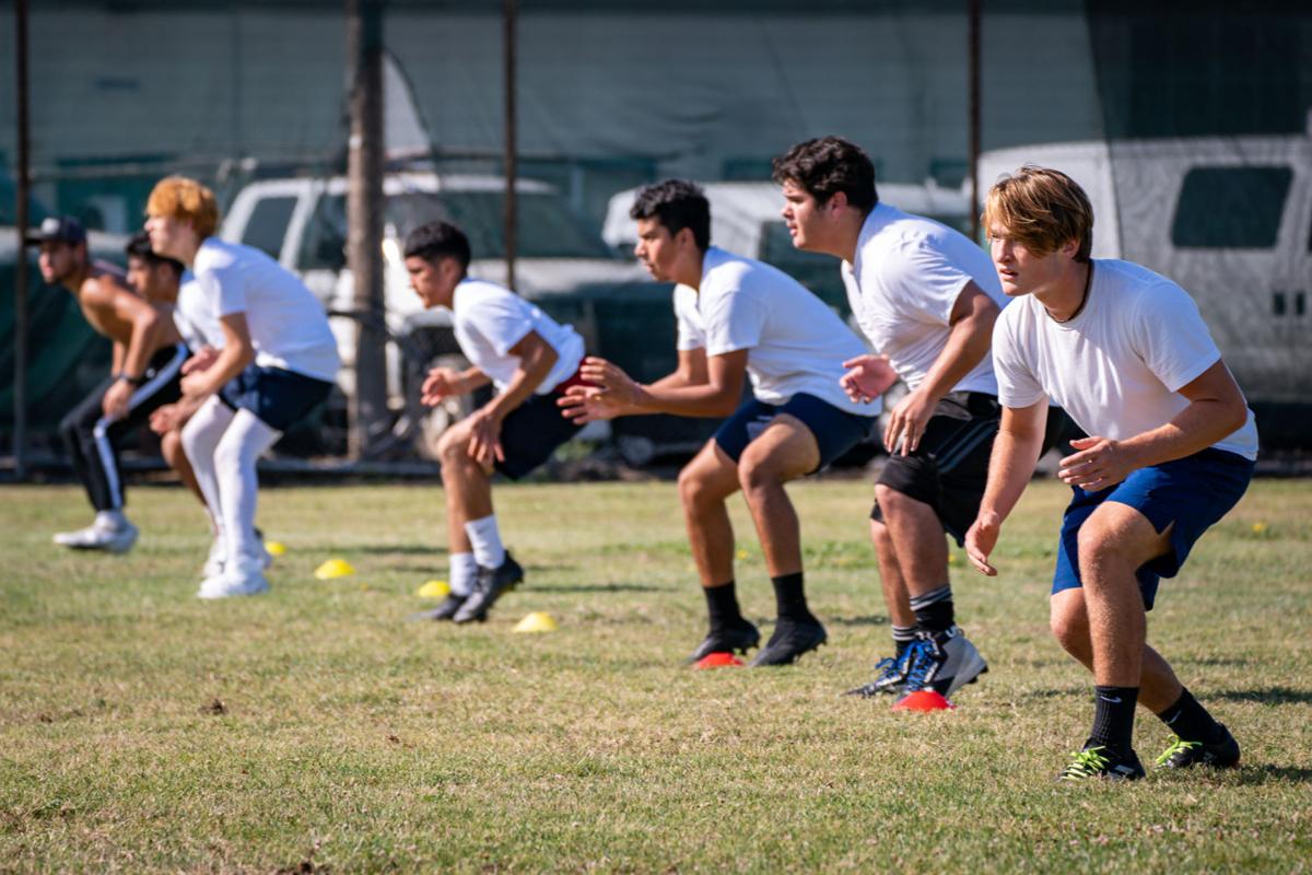 Napa High Football summer conditioning workout