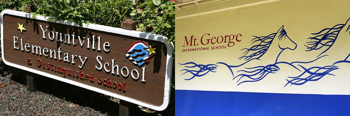 Committee recommends closing Yountville and Mt. George schools