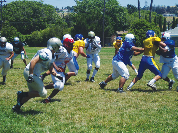 Popular youth flag football organization in Vallejo has equipment