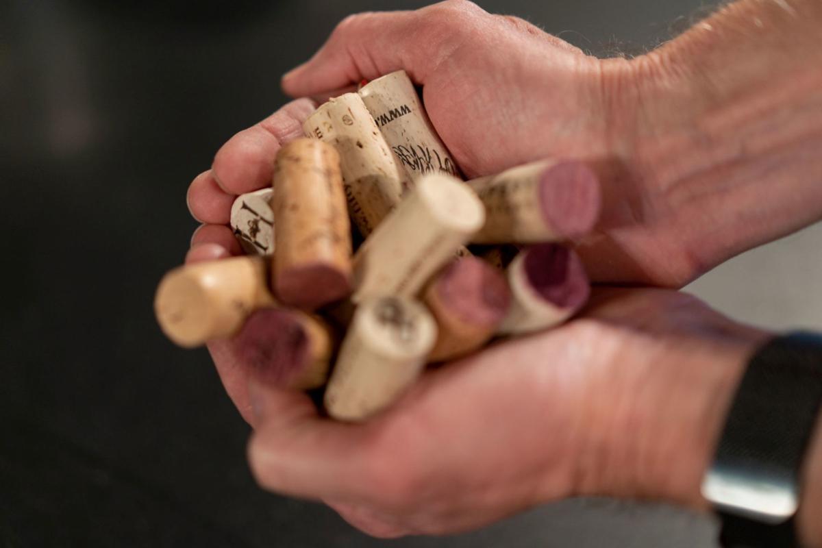 Wine corks pulled from bottles 2